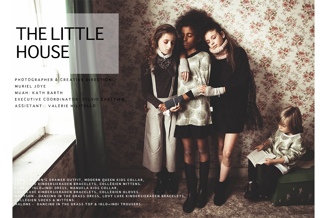 Editorial by Muriel Joye, Little House featuring independent Kids fashion brands