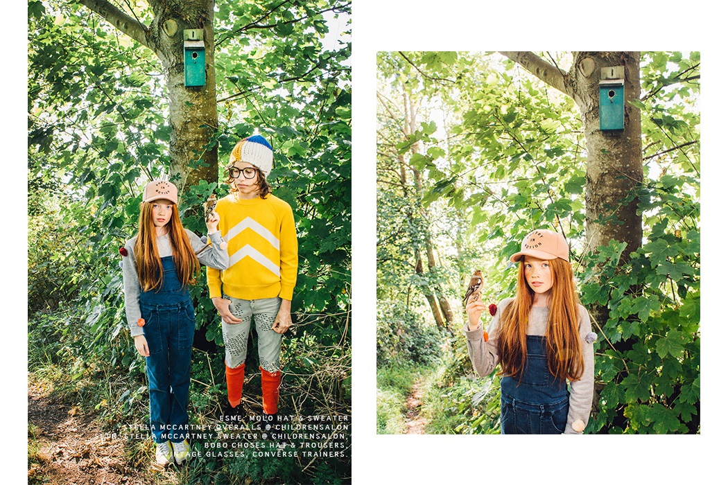Hooligans Magazine Free The Birds Editorial by Leonie Freeman #kidsfashion #juniorstyle #leoniefreeman #editorial #kidsfashionmagazine #hooligansmagazine #ediorialphotography #birds #bobochoses