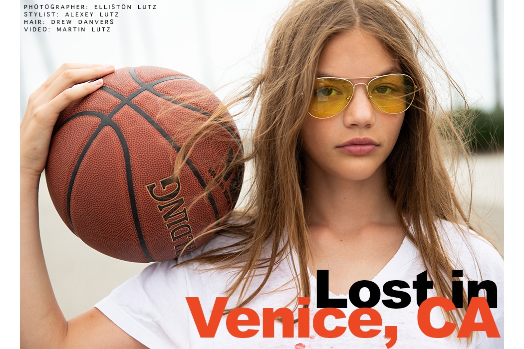 Editorial: Lost In Venice, CA By Ellistun Lutz #ellistunlutz #kidsfashioneditorial #teeneditorial #cassidyeverler #teenmodel #missoni #saintlaurent