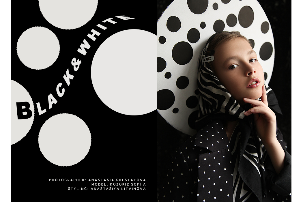 Editorial: Black & White By Anastasia Shestakova
