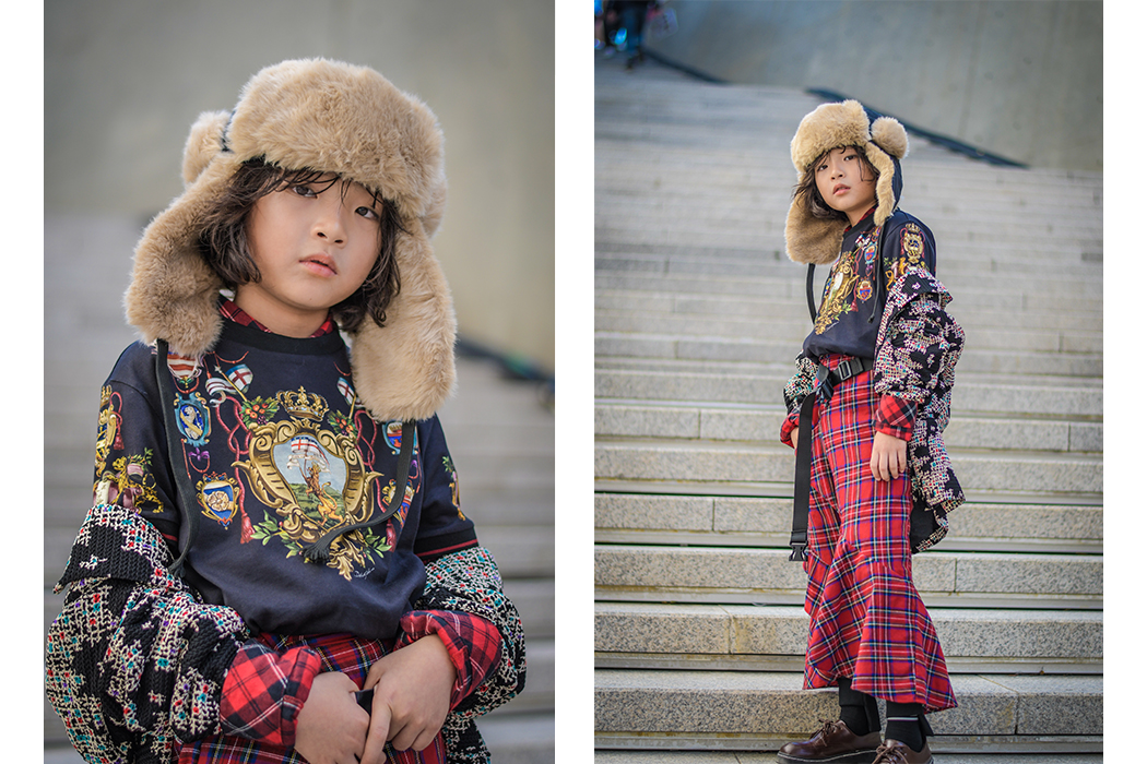 Boys Street Fashion from Seoul Fashion Week #farfetch #kidsstreetstyle #streetstyle #dg #dolceandgabana