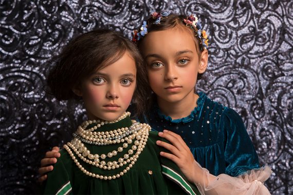 Editorial: The Bold Romantics by Julia Boggio Studios Klimt style kids fashion shoot