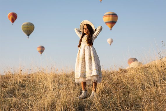 Editorial: WanderLust by Alexandra Atach featuring Noyemi Pia #imoimkids #turkey #cappadocia #hotairballoons #kidswear #girlswear #editorial #kidsfashion