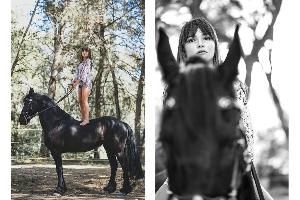 Editorial: Dior & Clara, editorial featuring a horse